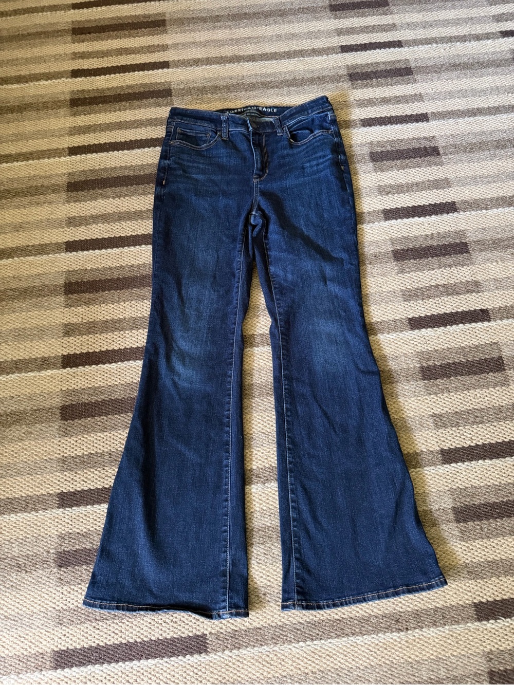 American Eagle Outfitters Dark Indigo Flare Jeans